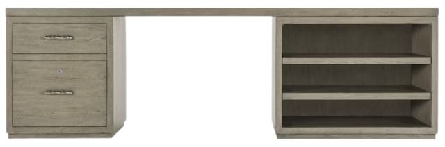 Hooker® Furniture Linville Falls Mink 96" Top-Small File and Open Desk-2