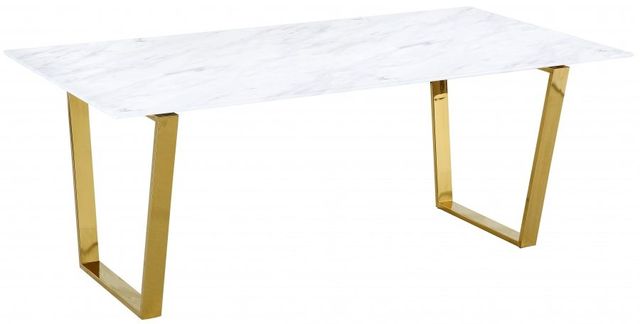 Meridian Furniture Cameron Gold Dining Table-0