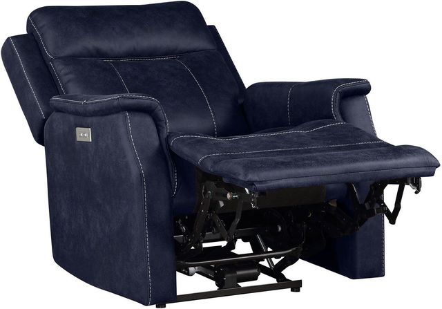 Steve Silver Co. Valencia Ocean Blue Dual Power Recliner-1