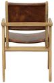 Dovetail Furniture Oaklynn Antique Brown/Natural Dining Arm Chair-3