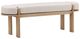 Dovetail Furniture Ella Beige/Natural Bench-0