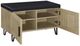 Coaster® Brixton Black/White Oak Entryway Shoe Storage Bench-2