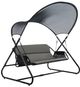 Furniture of America® Sandor Black Fabric/Steel Outdoor Swing Chair-0