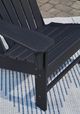 Signature Design by Ashley® Sundown Treasure Black Outdoor Plastic Adirondack Chair-3