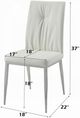 ACME Furniture Kamaile 2-Piece Beige/Chrome Side Chair Set-2