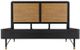 Armen Living Saratoga 3-Piece Black/Brown Queen Bedroom Set-1