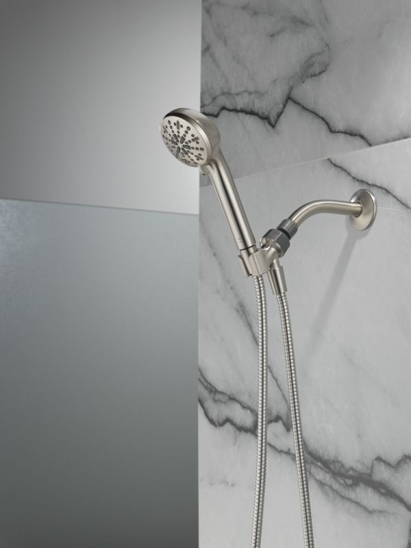 Delta Universal Showering Components Spotshield Brushed Nickel 4-Spray Setting Hand Shower-2