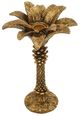 A & B Home Gold 9" Polyresin Palm Tree Taper Holder-1