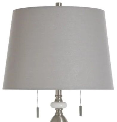 StyleCraft Dakota Silver Table Lamp-1