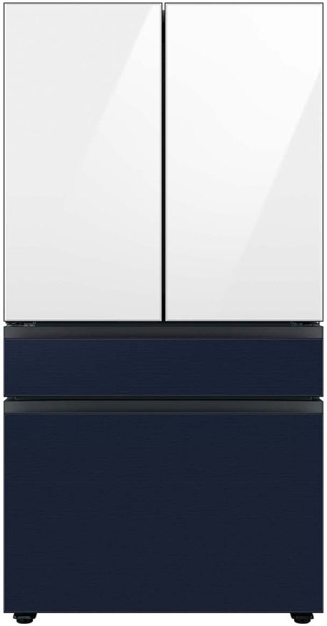 Samsung Bespoke 36" Navy Steel French Door Refrigerator Bottom Panel-3