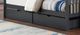 IFDC Gray Youth Double/Double Bunk Storage Bed-1