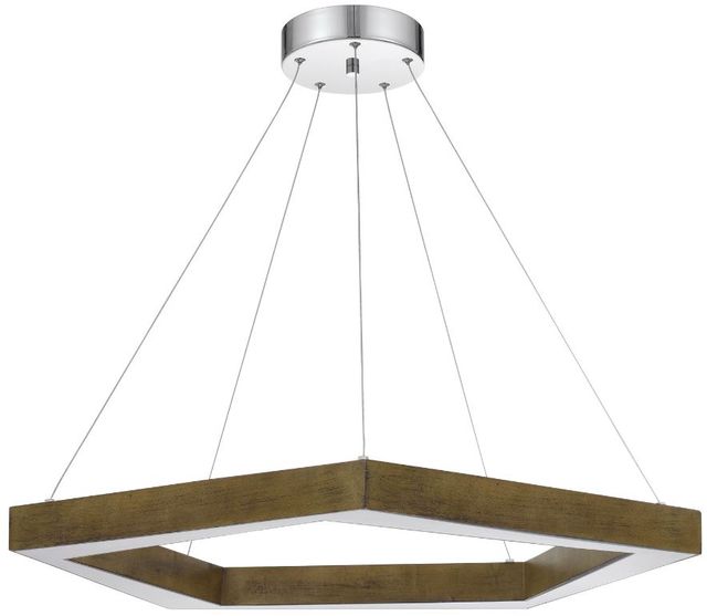 Cal® Lighting & Accessories Metz Pine/Silver Pendant-0