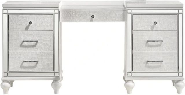 New Classic® Home Furnishings Valentino White Dressing Table-2
