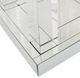 Michael Amini® Montreal™ Glass Top End Table with Mirrored Base-2