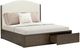 Flexsteel® Athens Chocolate Brown/Ivory Queen Upholstered Panel Storage Bed-3