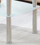 Titus Furniture T5610 Glass Top Coffee Table with Chrome Frame -2