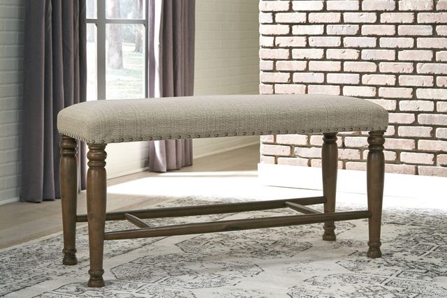Signature Design by Ashley® Lettner Gray/Brown Dining Room Bench-2