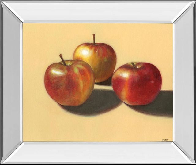 Classy Art Red Apples by Promotional Line Mirror Framed Wall Art-0