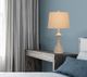 Cal® Lighting & Accessories Acoma 2-Piece White Washed Table Lamp Set-1