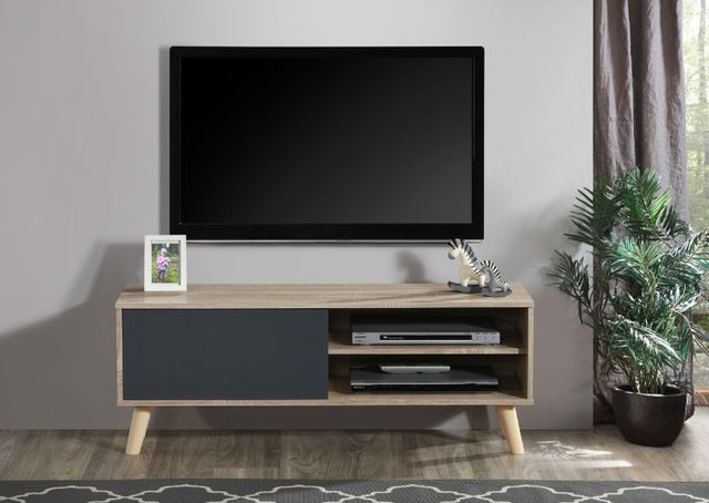 Milton Greens Stars Gray/Natural 47" 1-Cabinet TV Stand-2