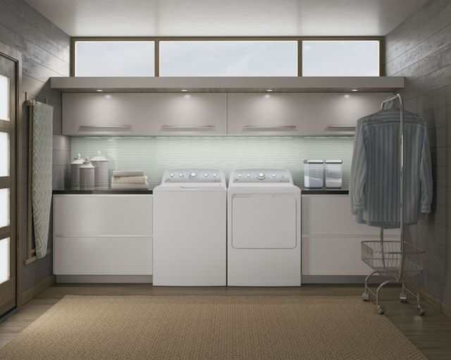 GE® 7.2 Cu. Ft. White Front Load Gas Dryer-4