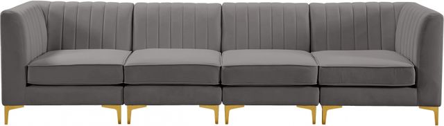 Meridian Furniture Alina Grey Velvet Modular Sofa-3