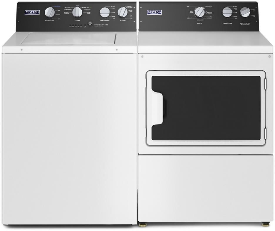 Maytag® Commercial White Laundry Pair