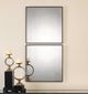Uttermost® Matty 2-Piece Black Square Mirror Set-1
