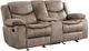 Mazin Furniture Bastrop Brown Fabric Double Glider Reclining Loveseat-0