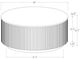 Coaster® Jason 2-Piece White Top Occasional Table with Charcoal/Gold Base Set-4