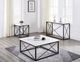Steve Silver Co. Skyler White End Table with Black Base-1