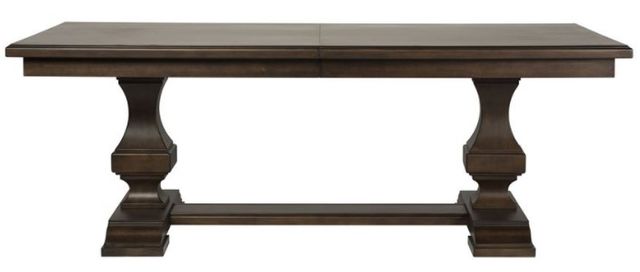 Liberty Furniture Lucca Dark Brown Double Pedestal Table-0
