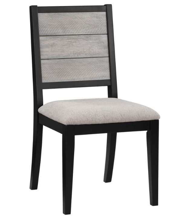 Coaster® Elodie 5-Piece Black/Gray Extension Leaf Dining Set-3