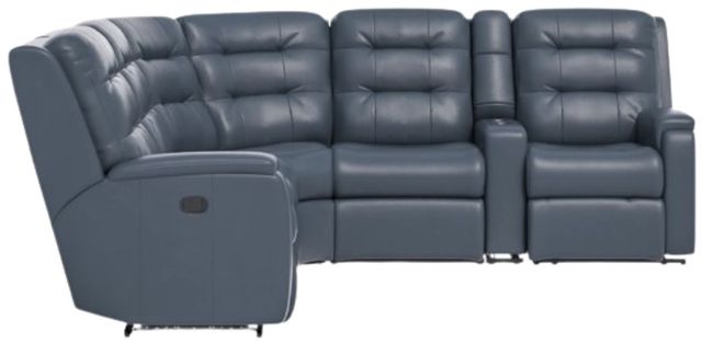 Flexsteel® Customizable Arlo Leather 6-Piece Manual Reclining Sectional-4