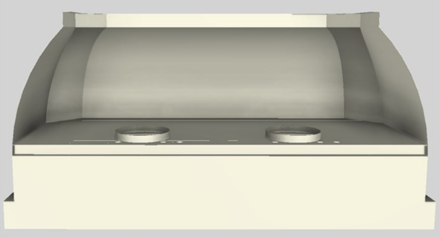 Vent-A-Hood® Designer Series 60" Biscuit Wall Mounted Range Hood-1