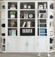 Parker House® Catalina 6-Piece Cottage White Small Library Wall with Ladder-0