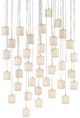 Currey & Company Dove Multi-Drop Painted Silver/White Pendant Lighting-0