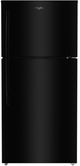 Whirlpool® 30" 19.3 Cu. Ft. Black Top Freezer Refrigerator with Total Coverage Cooling-0