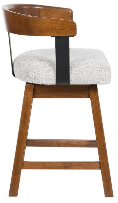 Signature Design by Ashley® Ralene Medium Brown Swivel Bar Stool-2