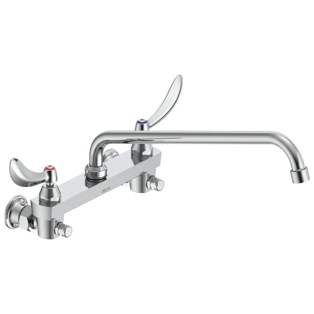 Delta Commercial 28C3 / 28C4 / 28C6 Chrome Two Handle Sink Faucet-0