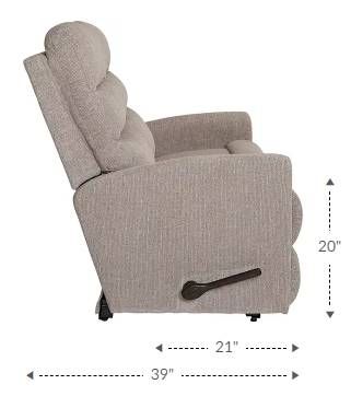 La-Z-Boy® Liam Fawn Manual Wall Reclining Loveseat-4