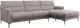 VIG Furniture Divani Casa Paraiso 2-Piece Gray Right-Arm Facing Sofa Sectional and Chaise-0