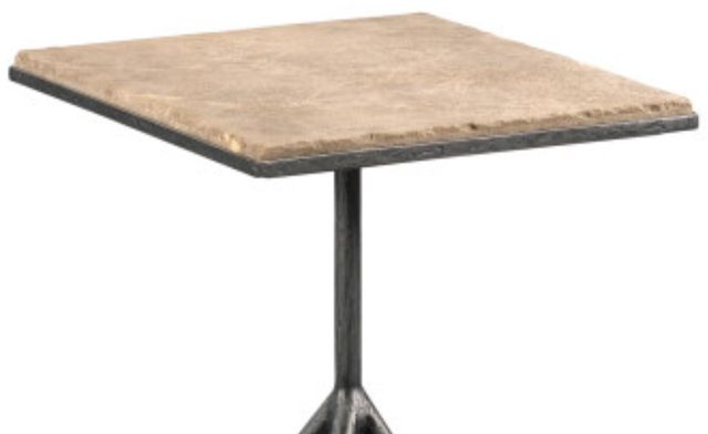 Kincaid® Sorrento-Acquisitions Beige Top Chairside Table with Black Base-1