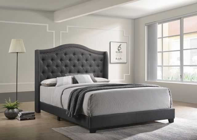 Coaster® Sonoma Grey Camel Back Full Bed-3