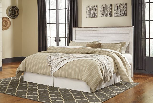 Signature Design by Ashley® Willowton Whitewash King/California King Panel Headboard-3