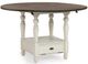 Steve Silver Co.® Joanna Mocha Round Counter Table with Ivory Base-0
