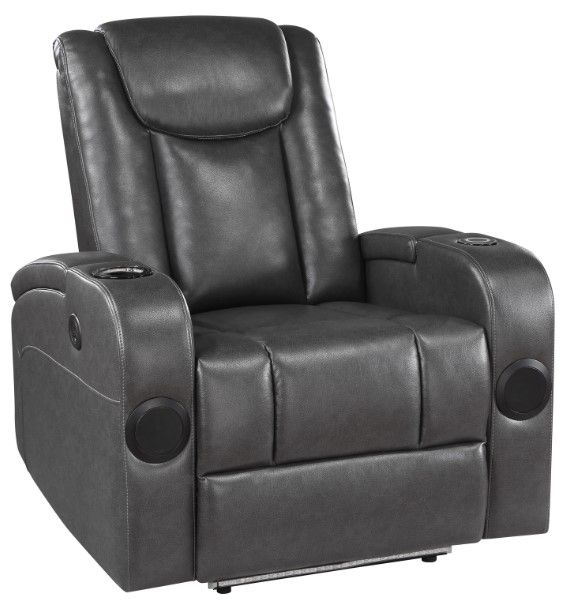 Homelegance® Turbo Gray Power Recliner-0