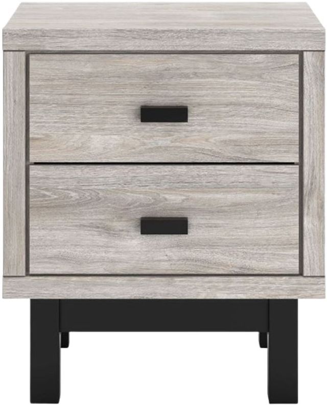 Signature Design by Ashley® Vessalli Light Gray Nightstand-1