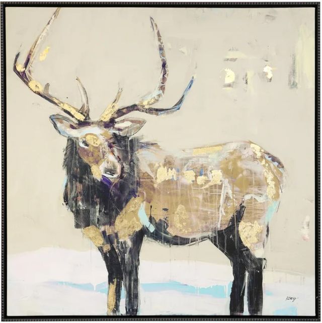 Stylecraft Winter Elk Wall Art-0