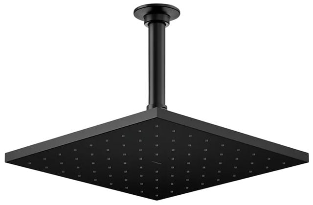 KOHLER® Contemporary Matte Black 2.5 GPM Square 10" Single-Function Rainhead-0